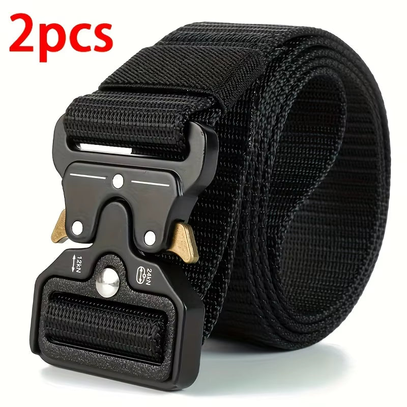1Pc/2Pcs Versatile Men'S Tactical Belts-Durable, Adjustable Design-For Outdoor Sports Enthusiasts，Pair with Jeans，For Men Women