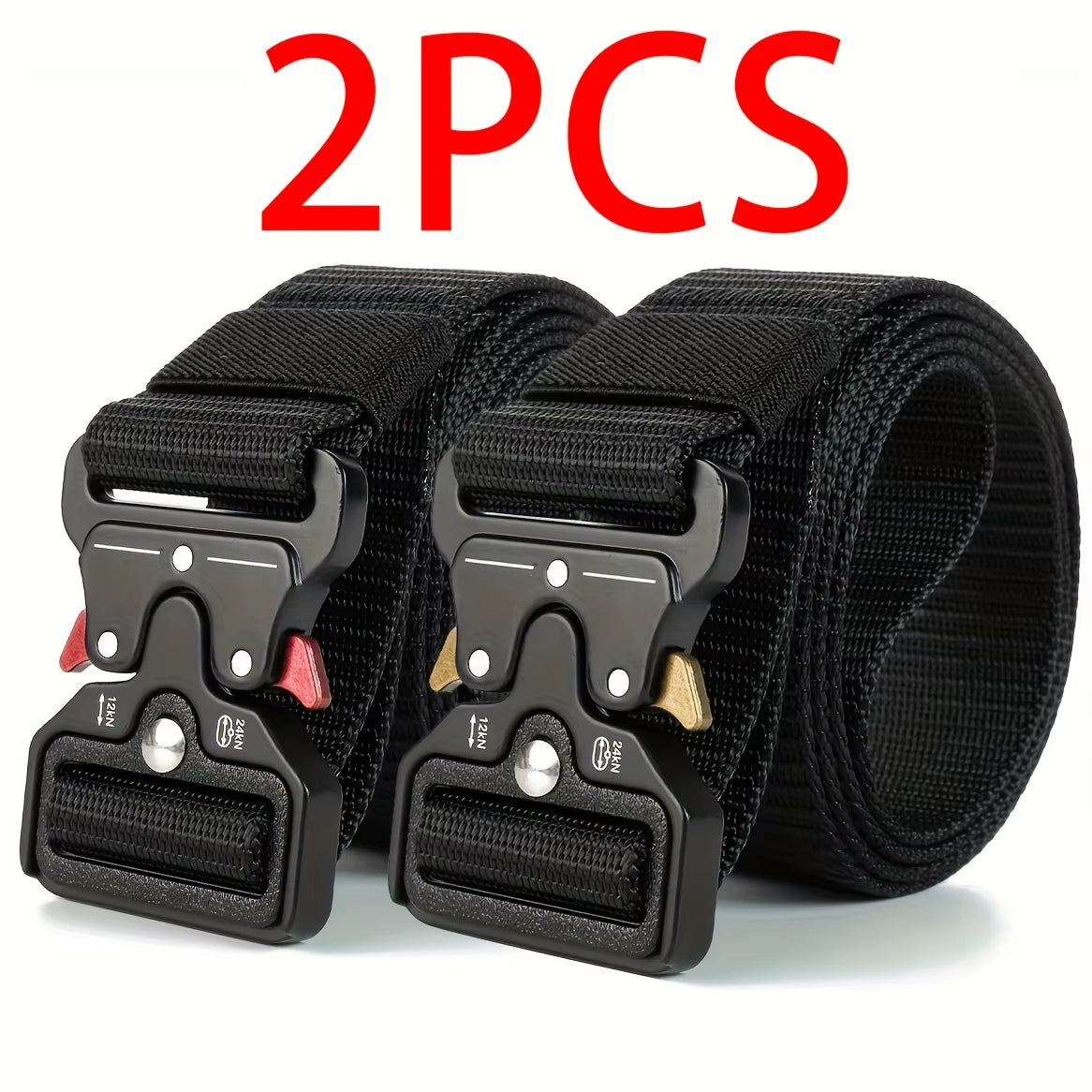 1Pc/2Pcs Versatile Men'S Tactical Belts-Durable, Adjustable Design-For Outdoor Sports Enthusiasts，Pair with Jeans，For Men Women