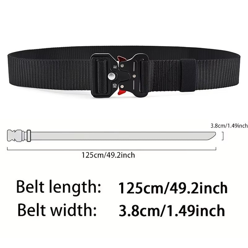 1Pc/2Pcs Versatile Men'S Tactical Belts-Durable, Adjustable Design-For Outdoor Sports Enthusiasts，Pair with Jeans，For Men Women