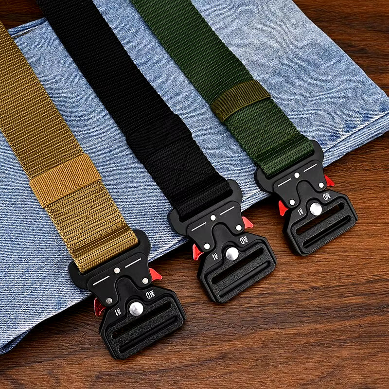 1Pc/2Pcs Versatile Men'S Tactical Belts-Durable, Adjustable Design-For Outdoor Sports Enthusiasts，Pair with Jeans，For Men Women