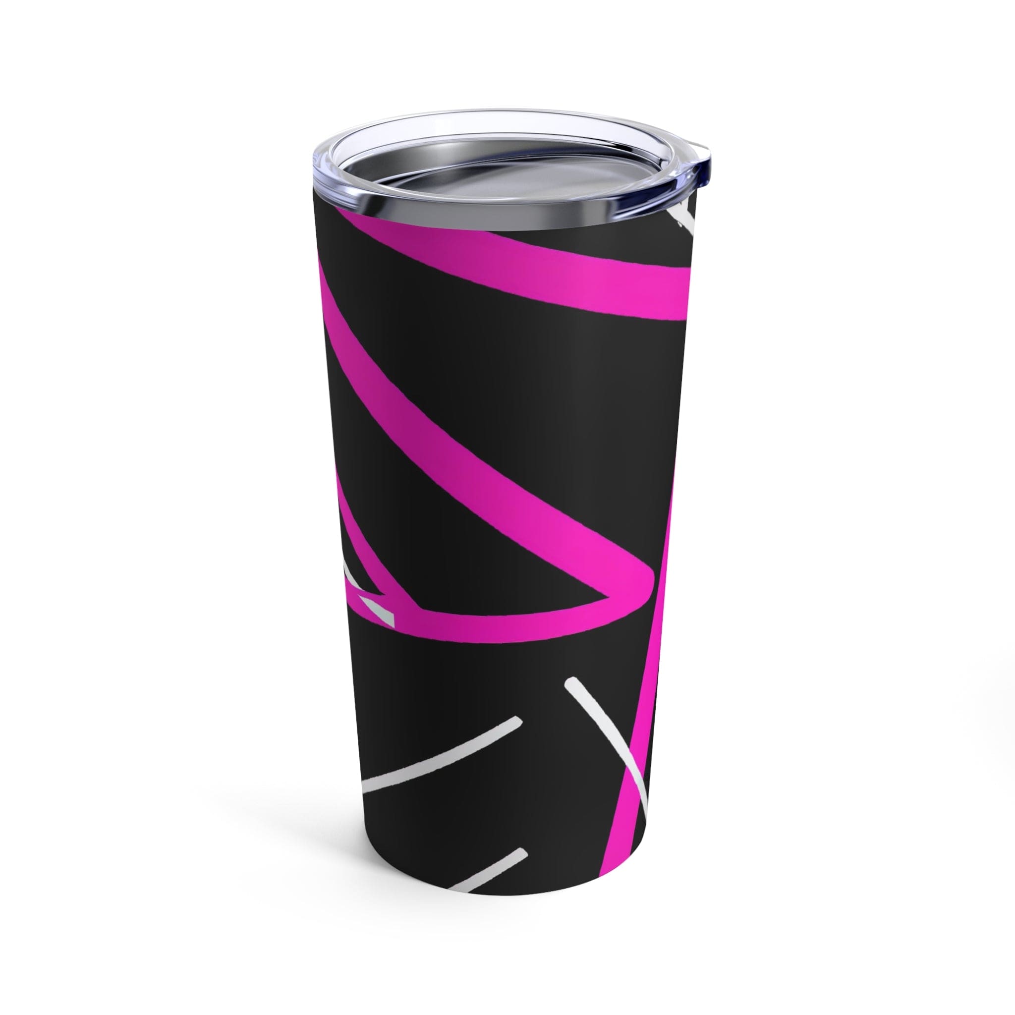Insulated Tumbler 20oz Black and Pink Pattern-3