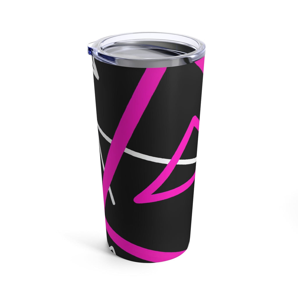 Insulated Tumbler 20oz Black and Pink Pattern-2