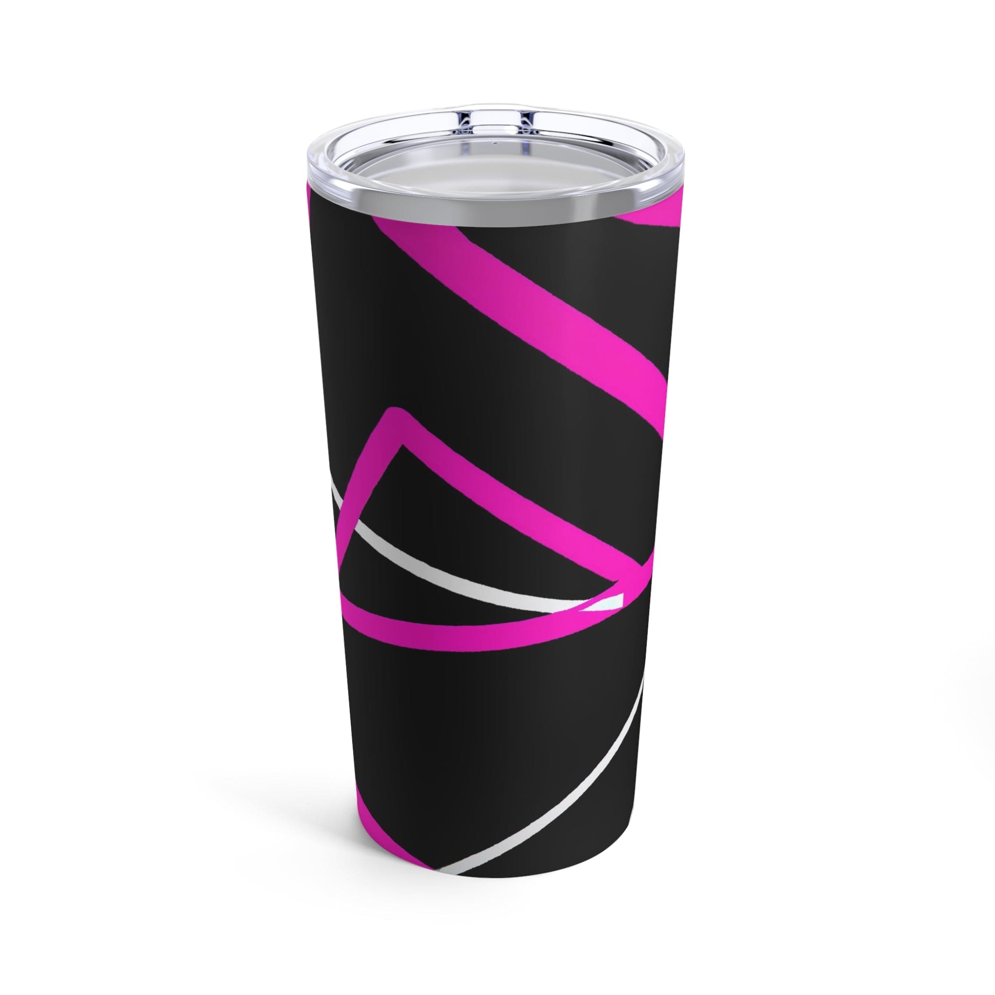 Insulated Tumbler 20oz Black and Pink Pattern-0